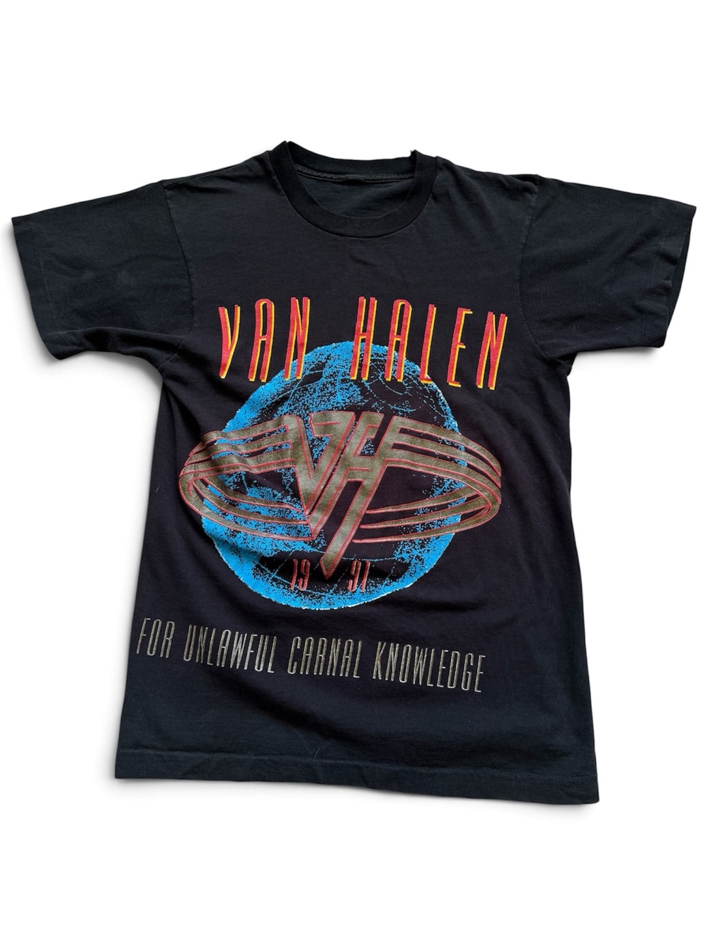 vintage Van Halen For Unawful Carnal Knowledge 91 single stitch band t shirt